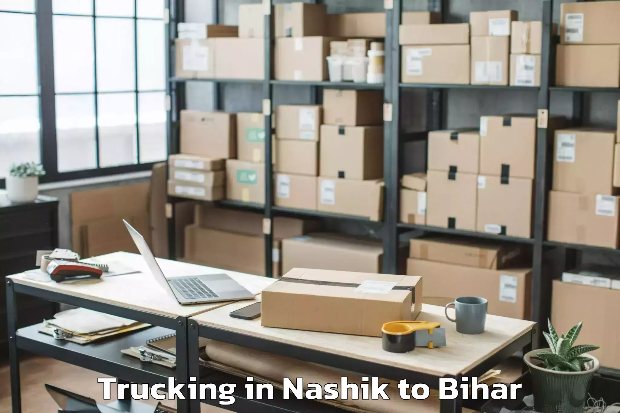 Professional Nashik to Kk University Biharsharif Trucking